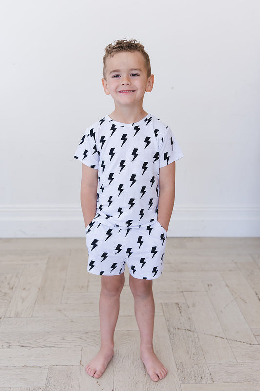 Bowie Ribbed Pocket Short Set