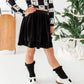 Black Velvet | 2-Tiered SKORT
