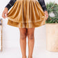 Carmel Velvet | 2-Tiered SKORT