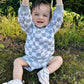 Organic Cotton Checkered Crewneck & Shorts Set