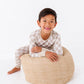 Oat Check 2-Piece Pajamas