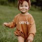 Pumpkin Sweatshirt Romper