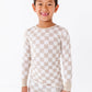 Oat Check 2-Piece Pajamas