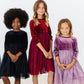 Cranberry Velvet Tutu Dress