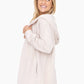 Everyday Flow Fleece Hooded Cardigan- Ivory