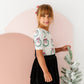 Girly Wreath Scoop Back Tee