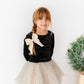 Black Velvet | Bow Back Long Sleeve Top