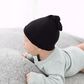 Black Swaddle Blanket and Hat Set