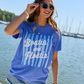 Boatin' And Floatin' Blue Graphic Tee