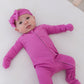 Rainbow Royal Ribbed Zippy Pajama