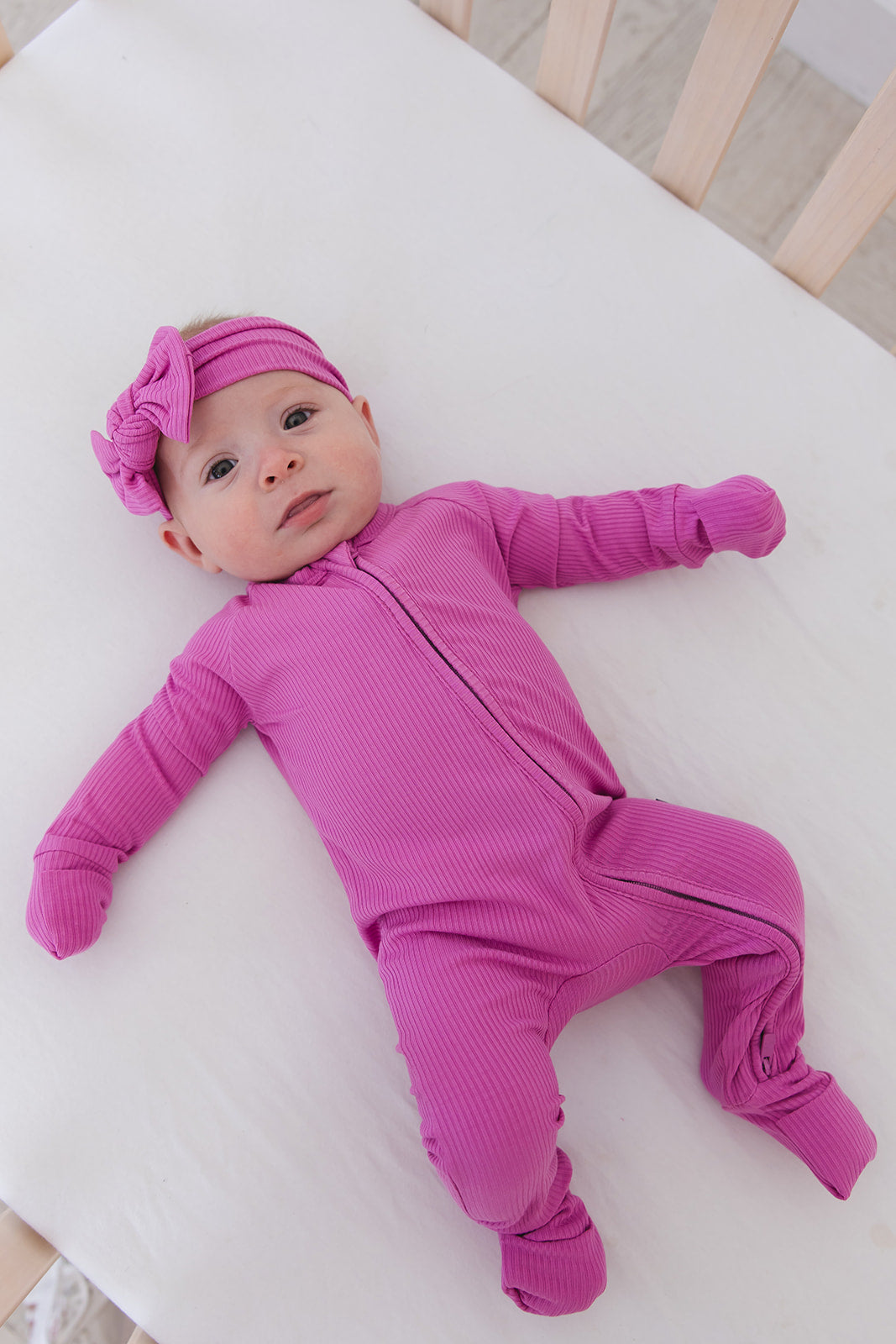 Rainbow Royal Ribbed Zippy Pajama