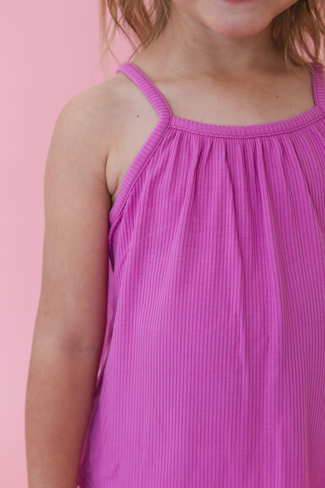 Rainbow Royal Ribbed Tank Short Set