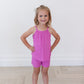 Rainbow Royal Ribbed Tank Short Set