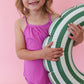 Rainbow Royal Ribbed Tank Short Set