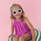 Rainbow Royal Ribbed Tank Short Set