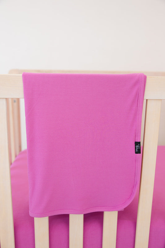 Rainbow Royal Ribbed Lightweight Blanket