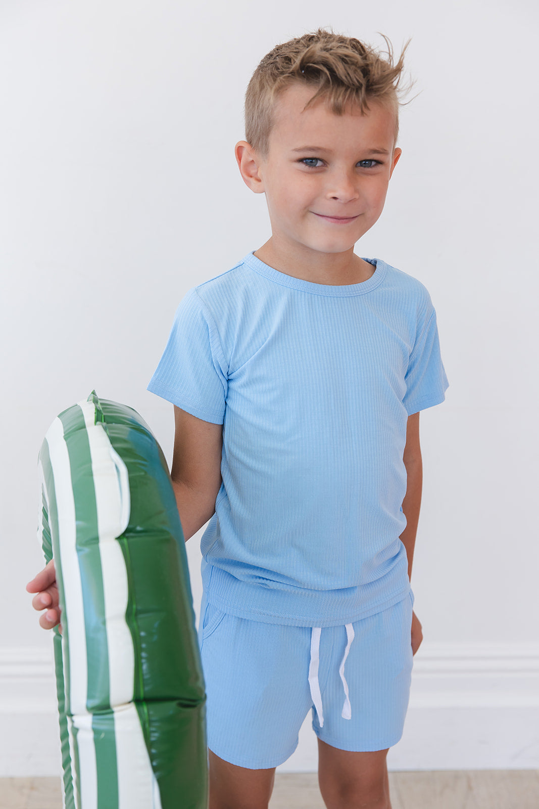 Neverland Ribbed Pocket Short Set