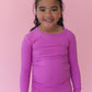 Rainbow Royal Ribbed Pajama Set