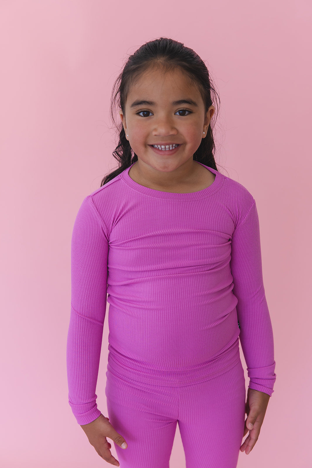 Rainbow Royal Ribbed Pajama Set