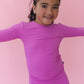 Rainbow Royal Ribbed Pajama Set