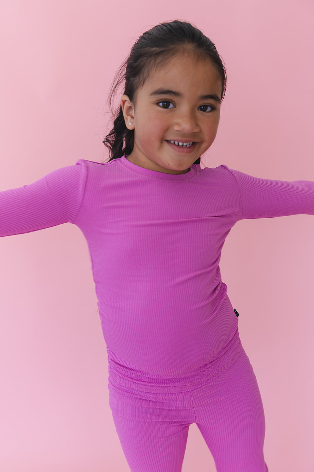 Rainbow Royal Ribbed Pajama Set