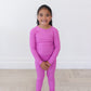 Rainbow Royal Ribbed Pajama Set