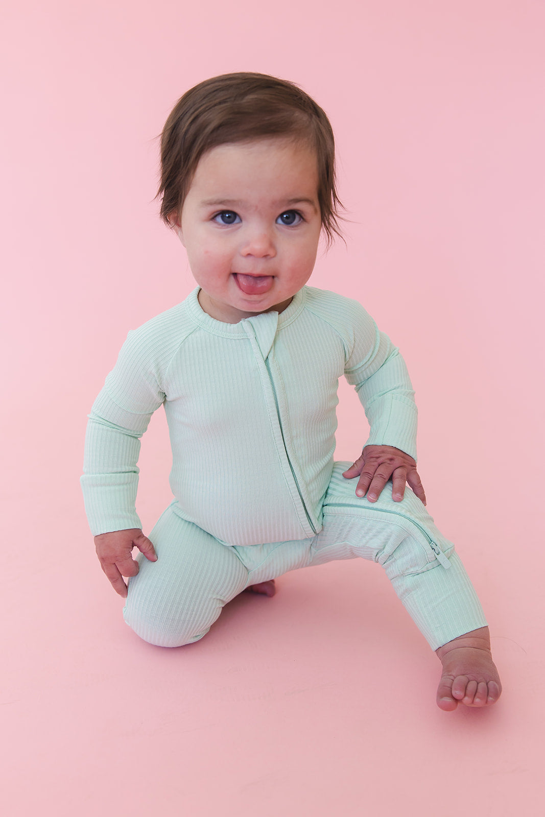 Lion Around Ribbed Zippy Pajama