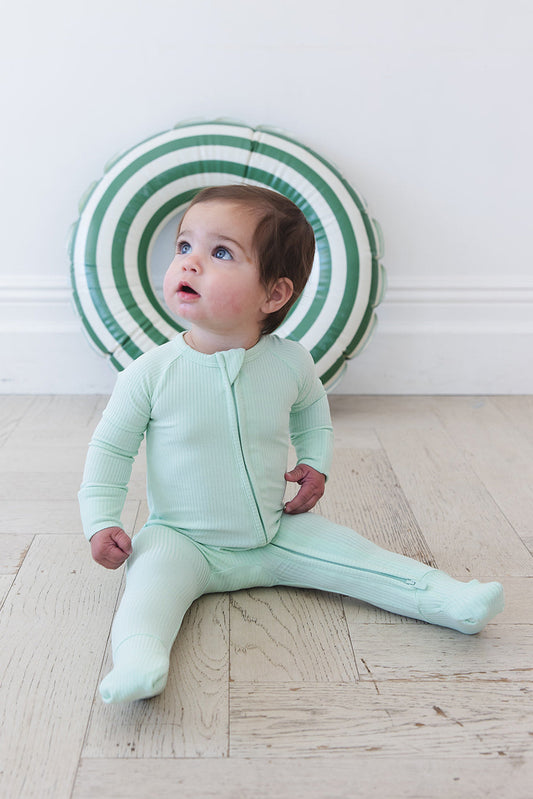Lion Around Ribbed Zippy Pajama