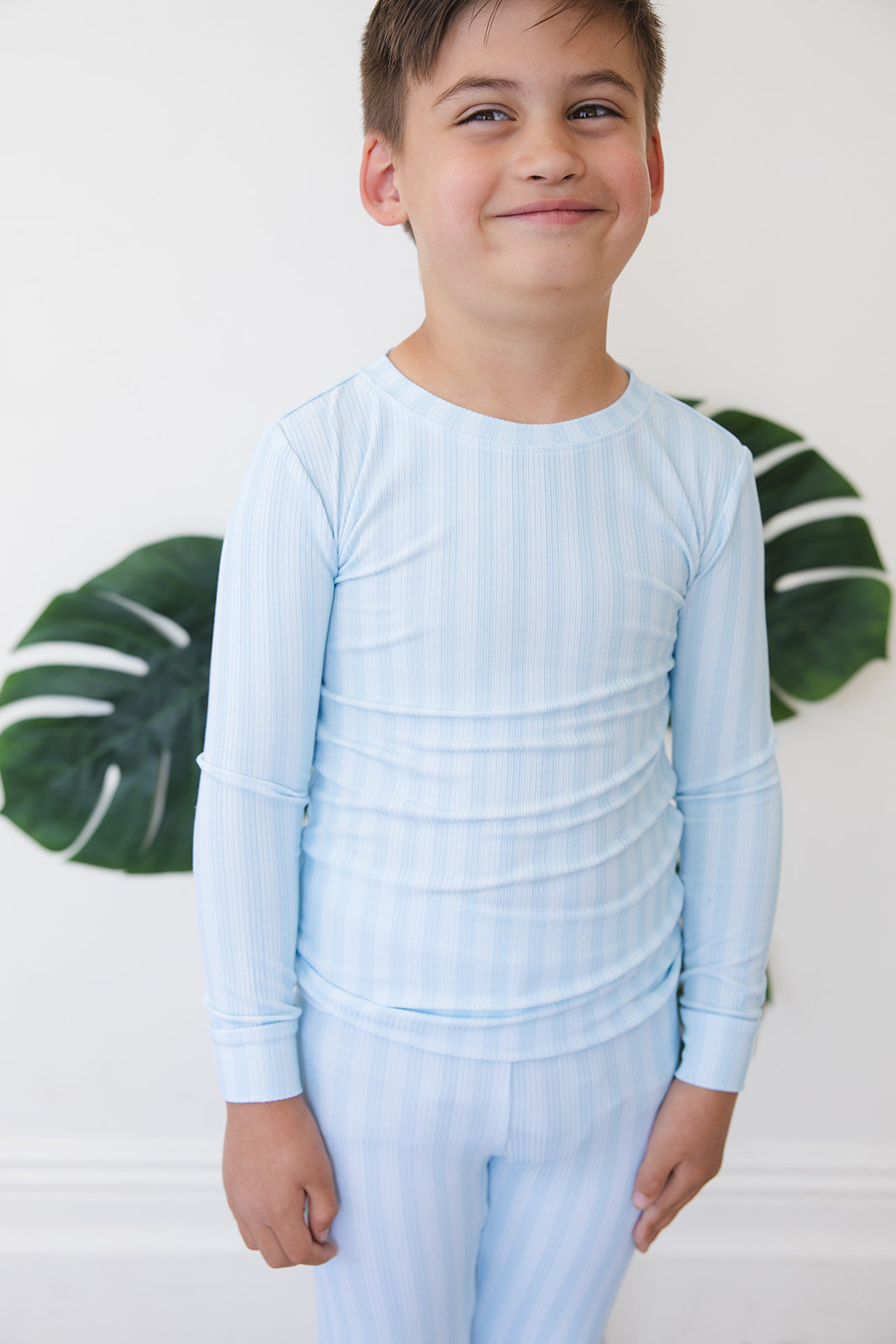 Oliver Ribbed 2-Piece Pajama Set