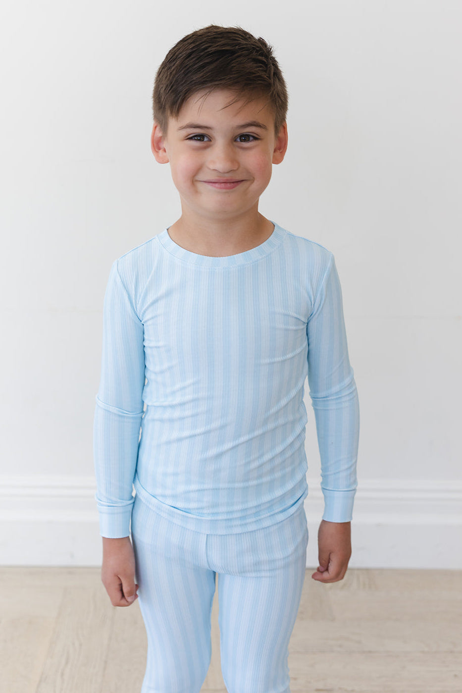Oliver Ribbed 2-Piece Pajama Set