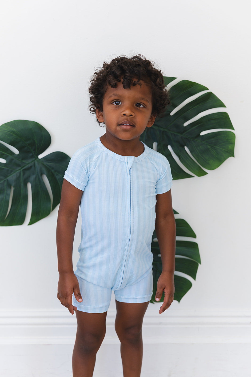 Oliver Ribbed Shortie Onesie