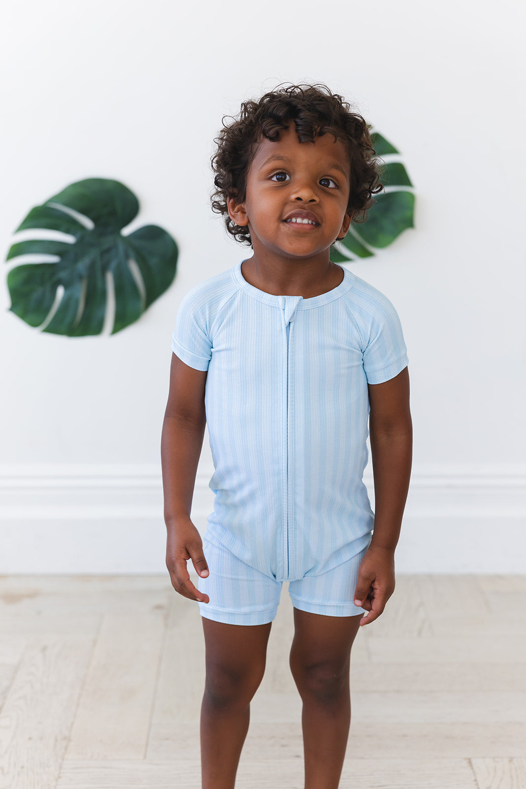 Oliver Ribbed Shortie Onesie