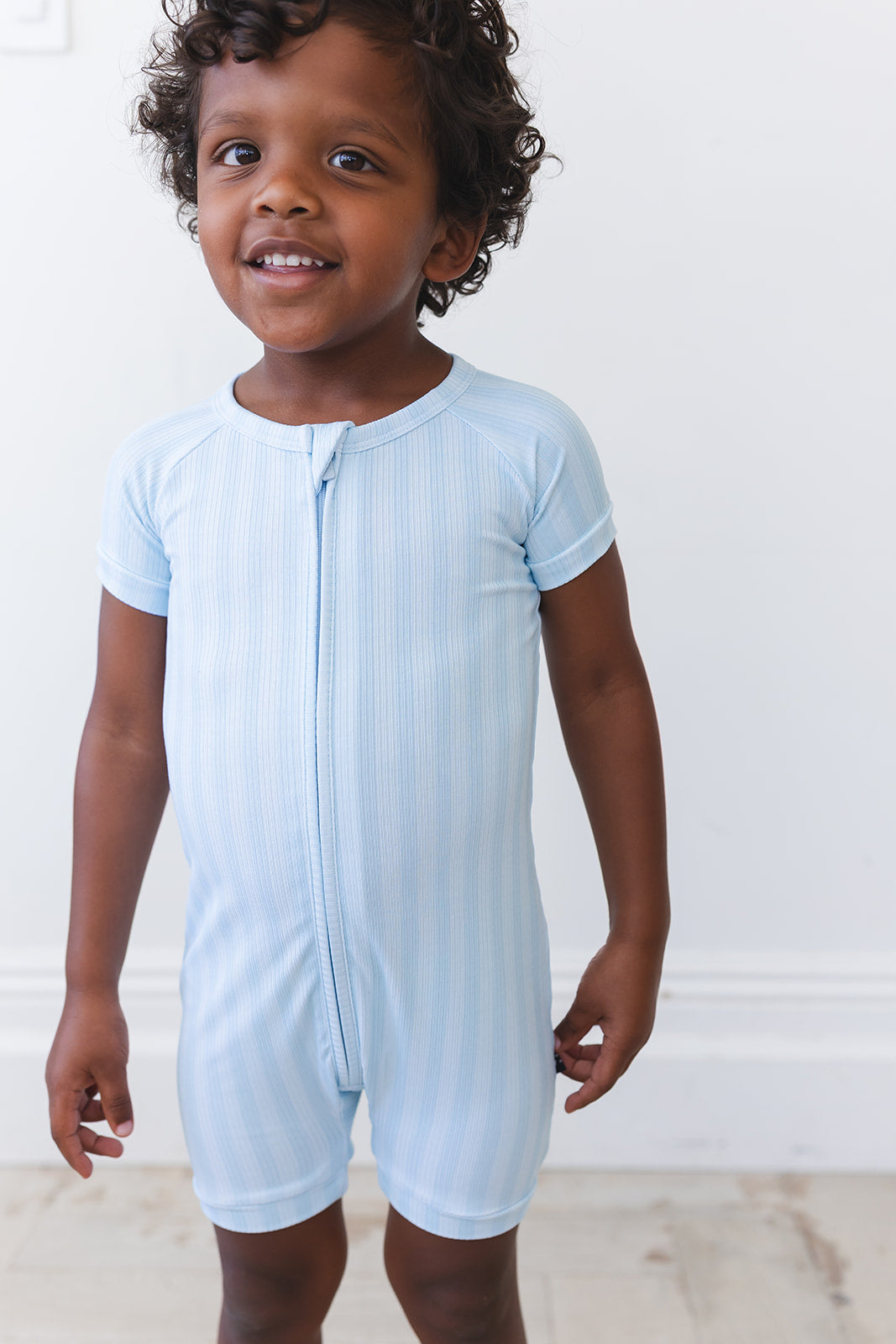 Oliver Ribbed Shortie Onesie