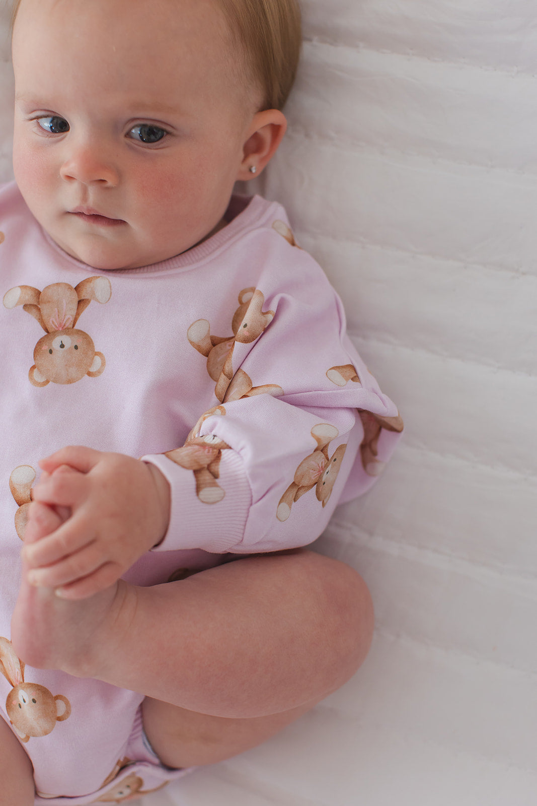 Teddy Cloud Terry Bubble Romper