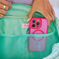 Haylie Mint Gingham Quilted Weekender Bag