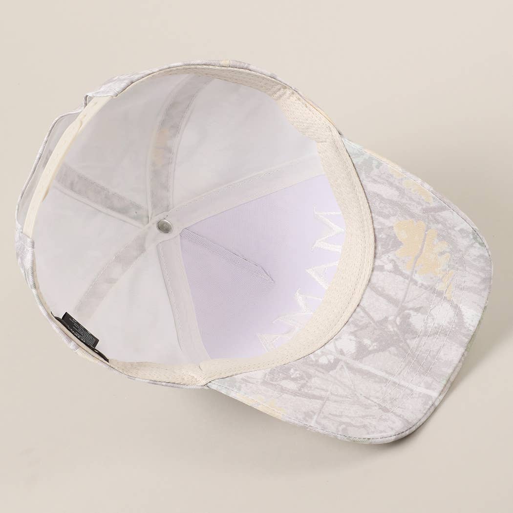 MAMA Embroidered Camo Baseball Cap