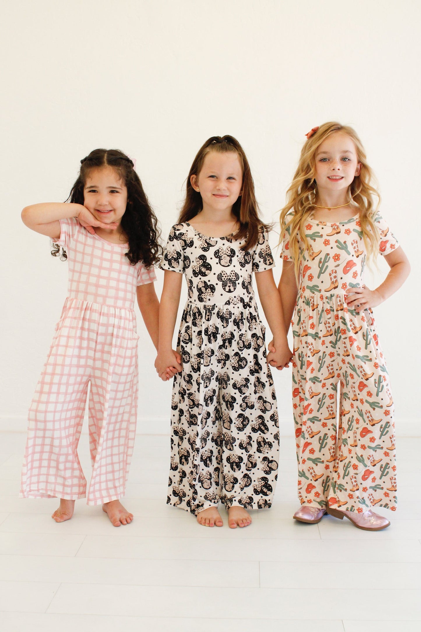 Falling for Luxe- Bubblegum Check Romper