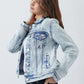 RISEN Gianna Button Up Washed Denim Jacket