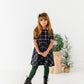 Black Plaid | Scoop Back Dress