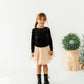 Black Velvet | Bow Back Long Sleeve Top