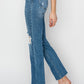 RISEN Agnes High Rise Distressed Ankle Jeans