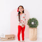 Holly Red | Ribbed SLIM LEGGINGS