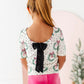 Girly Wreath Scoop Back Tee