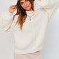 Vanilla Chai Ribbed Knitted Sweater (Size Medium)