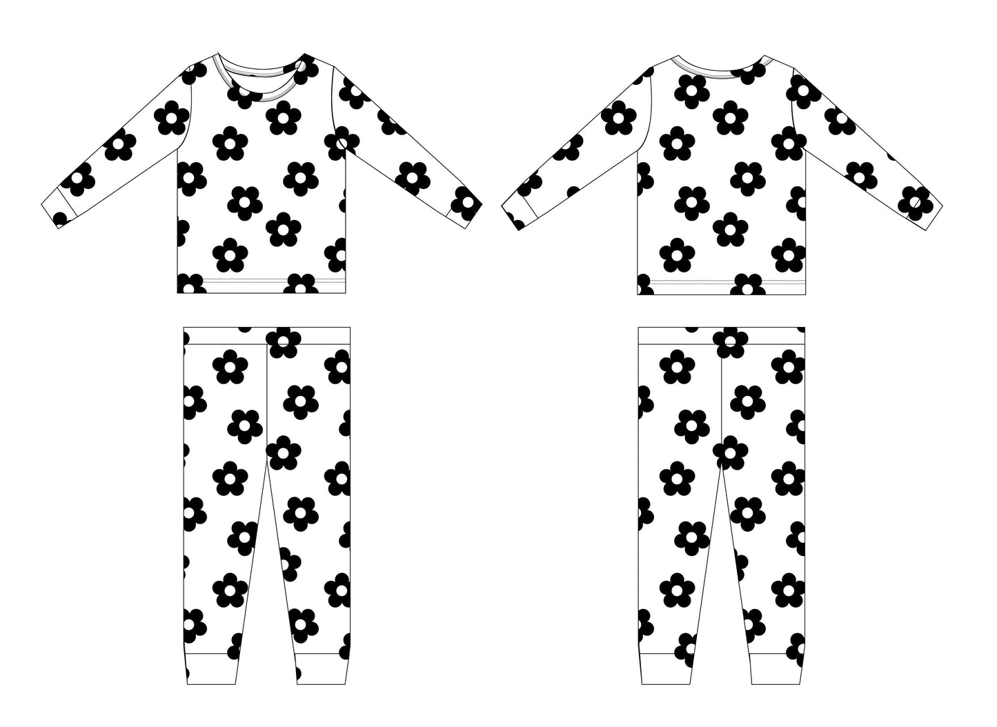 Presley Ribbed 2-Piece Pajama Set