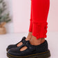Holly Red | Ribbed SLIM LEGGINGS