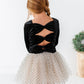 Black Velvet | Bow Back Long Sleeve Top