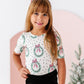 Girly Wreath Scoop Back Tee
