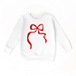 Red Coquette Bow Graphic Sweatshirt- 3 Colors