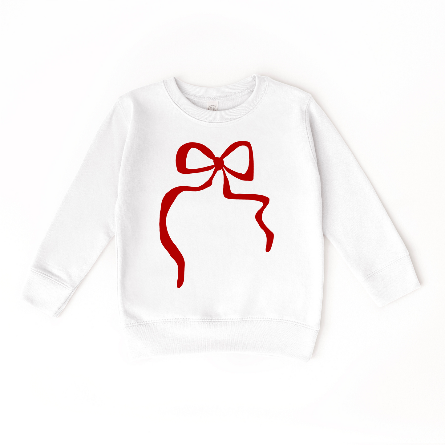 Red Coquette Bow Graphic Sweatshirt- 3 Colors